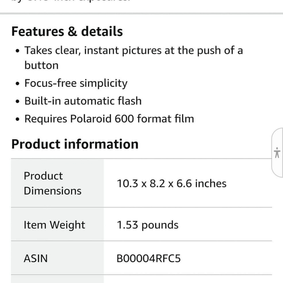 Polaroid One Step Camera + 16 color film photos - Picture 6 of 6